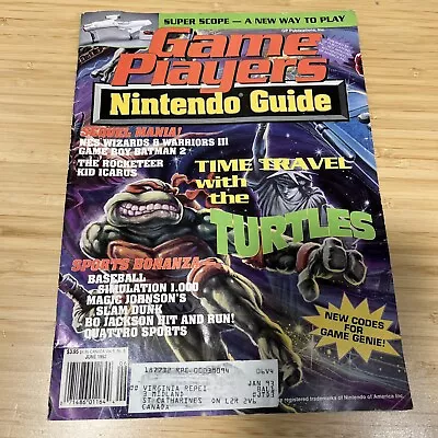 Game Players Nintendo Guide Strategy Magazine June 1992 Vol 5 No 6 - TMNT • $19.99