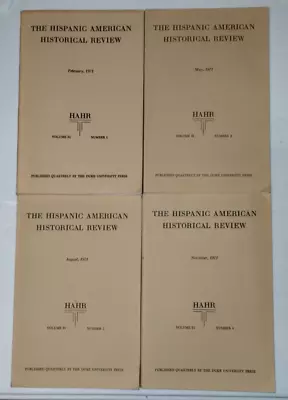 Lot Of 4 HAHR Hispanic American Historical Review Issues From 1971 • $24.95