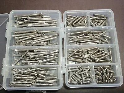 250pcs Ford #8 With #6 Phillips Oval Head Stainless Steel Trim Screws Assortment • $67.99