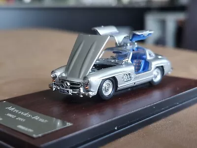 003 1/64 1955 MERCEDES BENZ 300SL 4 Opening BSC SILVER Blue Interior Ltd 699### • $125.11