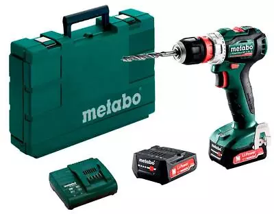 Metabo Drill Driver Battery Powermaxx BS 12 Bl Q (601039500) + Angle • £261.12