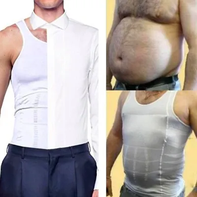 Men's Posture Corrector Vest Abdomen Compression Body Shaper Underwear T Shirt • $13.79