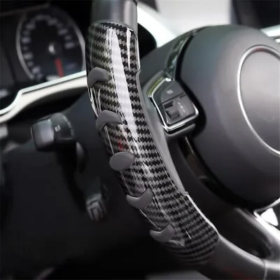 2Pcs Look Non-Slip SUV Steering Wheel Booster Cover Car Accessories Carbon Fiber • $22.53