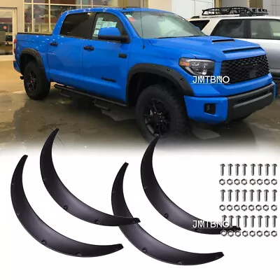 4Pcs Car Body Wheel Arches Fender Flares Extra Wide Flexible  For Toyota Tundra • $62.99