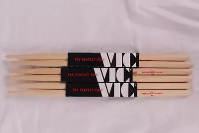 3 Pair Sof Vic Firth American Classic Drumsticks - 5A - Wood Tip • $29.99