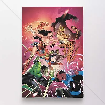 $54.95 • Buy Justice League Poster Canvas Vol 4 #25A DC Superhero Comic Book Art Print
