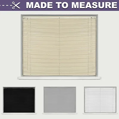 Made To Measure / Custom Made - Pvc Venetian Blinds - Black / White / Cream • £22.99