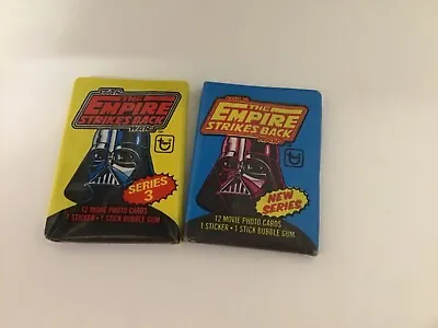1980 Topps Empire Strikes Back Star Wars Sealed Topps Wax Packs Series 2 & 3 • $22.50