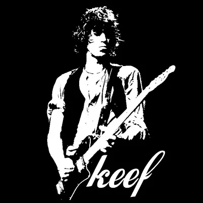 Keith Richards T Shirt KEEF The Rolling Stones Mens Women's BlackSheepShirts • $34.95