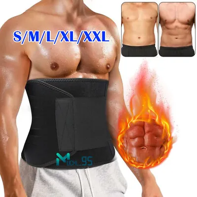 Waist Trimmer Belt Sweating Wrap Tummy Stomach Weight Loss Fat Burner Slimming • $10.73