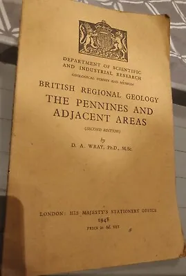 £5 • Buy British Regional Geology The Pennines & Adjacent Areas,Second Edition 1948