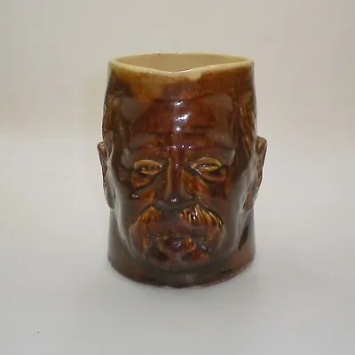 Bendigo Australian Pottery Rockingham Glaze Ferdinand Foch Face Jug • $145