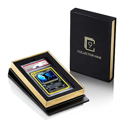 PSA-BGS-CGC Display Gift Case Gold/Blue | Graded Card Storage Box Holder | Nine • $25.95