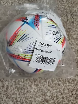 Adidas AL-RIHLA Soccer Ball Qatar World Cup 2022 Match Ball Replica Mini Size 1 • $26.99