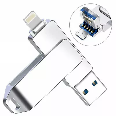 2TB 1TB USB Flash Drive U Disk 3 In 1 Storage Memory Stick For IPhone IPad PC • $32.95