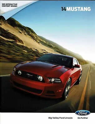 2014 Ford Mustang V6 V6 Premuim GT GT Premium Shelby GT500 DLX Sales Brochure  • $18.99