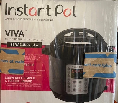 $30.80 • Buy Instant Pot Viva Multi-Use 9-in-1 6 Quart Pressure Cooker