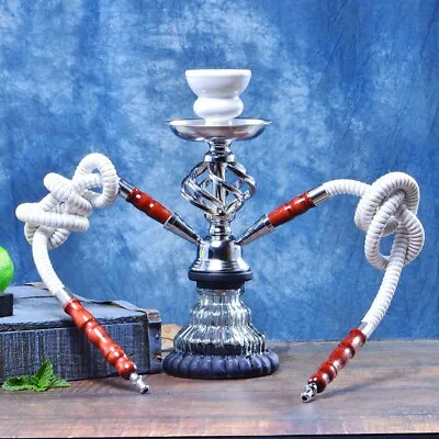 Traditional Gift Collectible One Size Premium Shisha Hookah Complete Set 2 Hose • $46.71