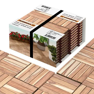 Acacia Hardwood Deck Tiles 30x30cm 10 Tiles • $56