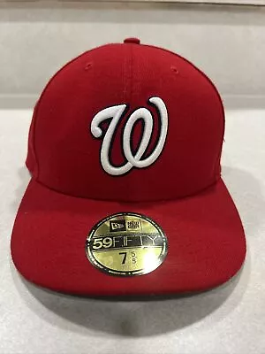 Washington Nationals Hat Cap Fitted 7 5/8 New Era 59Fifty 2019 • $14.99