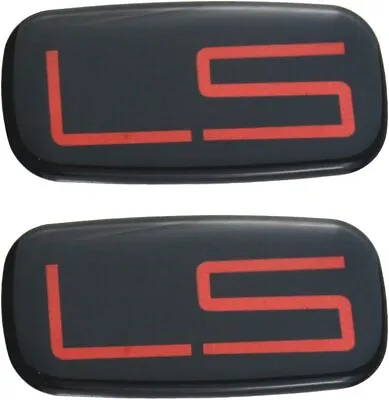 2x LS Emblems Car Badge Sticker Decal For 99-07 Silverado Suburban Red/Black • $12.59