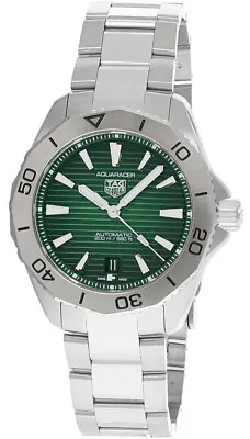 TAG HEUER Aquaracer AUTO 40MM SS Green Dial Men's Watch WBP2115.BA0627 • $2280