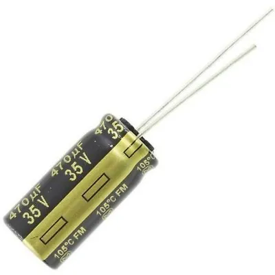 Panasonic FM Electrolytic Capacitor 470 UF Mfd 35V 105C Very Low ESR • £3.39