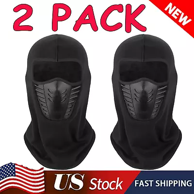 Full Face Balaclava Ski Mask Motorcycle Winter Windproof Thermal Fleece Neck Hat • $9.99