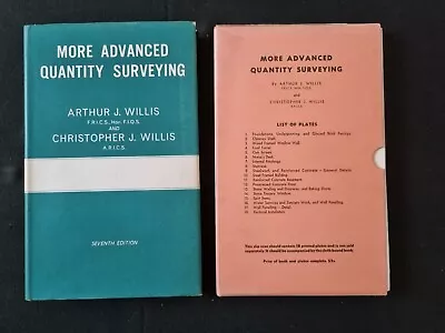 More Advanced Quantity Surveying 7th Edition Arthur J. Willis Plus 16 Plates • £15.40