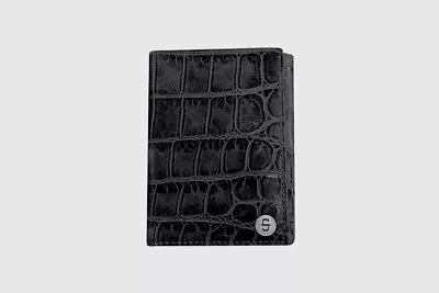 Stetson Crocodile Embossed Top Grain Leather Tri-fold Wallet • $65.99