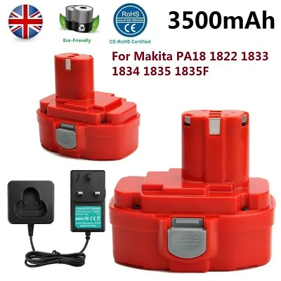 3500mAh 18V Ni-MH Battery For Makita PA18 1822 1823 1834 1835F 8391D 6343D 6347D • £18.90