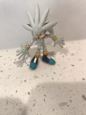 Jazwares Silver Sonic The Hedgehog 3  Inch Poseable Action Figure Toy Sega • $40