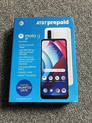 New AT&T PREPAID Cell Phone MOTOROLA MOTO G GO 32GB XT2163-7 ~ • $48.55