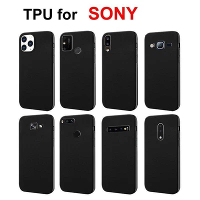 $10.99 • Buy Black TPU Shell Cover For SONY XPERIA - Silicone Case For All Models