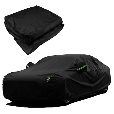 For Mercedes-Benz Full Car Cover Outdoor Waterproof Sun Rain UV Protection Black • $35.95