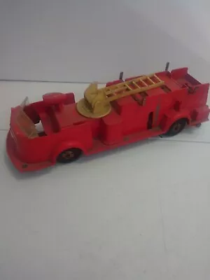  Louis Marx Deluxe Heavy Duty  Fire Truck Almost 13  Long Parts Or Repair • $9.99