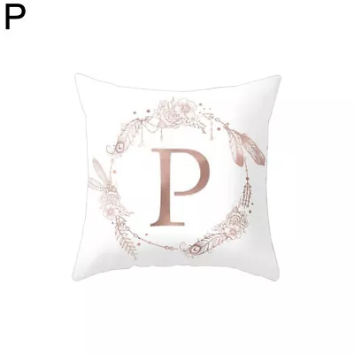 Flower Floral Letter Throw Pillow Case Sofa Bed Home Car Decor Cushion Cover 60 • $16.06