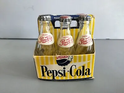 VTG Pepsi Cola 6 Pack Bottles 2 1/2  • $39.99