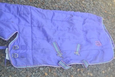 £12 • Buy Stable Travel Rug Purple 4 Ft Rug With Neck Cuddly Ponies Used