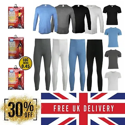 Long Johns Thermal Mens Underwear Bottom Top Shirt Half Or Full Sleeve Baselayer • £4.99