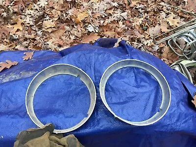 1973-1975 Chevrolet Chevy Monte Carlo Headlight Bezel Set Pair LH RH Chrome Trim • $35