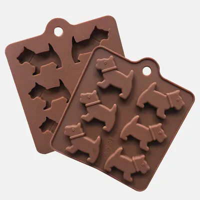 £2.89 • Buy Dog Animal Chocolate Candy Silicone Mould Cake Wax Melt Ice Cube Tray Soap Mold