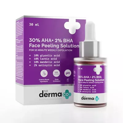 The Derma Co 30% AHA + 2% BHA Face Peeling Solution - 30 Ml • $26.30