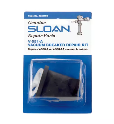 Sloan 3323192 Vacuum Breaker Repair Kit With Polished Chrome Rubber Handle • $11.50