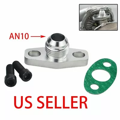 AN10 Turbo Oil Return Drain Flange Adapter Kit For Garrett GT28 GT30 GT35 T25 • $8.66