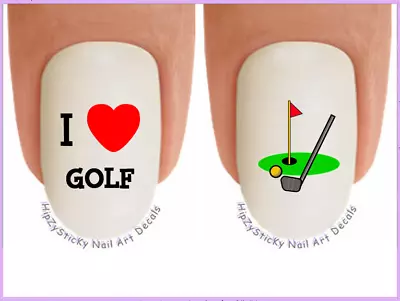 Nail Art 3021 SPORTS I Love Golf #3 Golf Club WaterSlide Nail Decals Transfers • $3.99