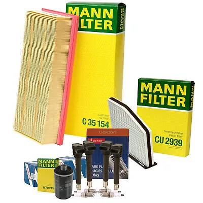 Mann Filters Bosch 4 Coil Denso 4 UGroove Spark Plug TuneUp Kit For VW FWD Turbo • $161.95