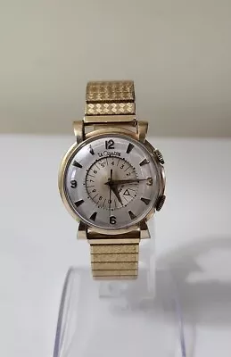 RARE Vintage Jaeger-LeCoultre 10k Gold Filled Alarm Watch - Working Perfectly • $900