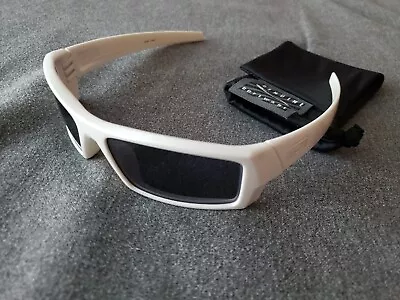 Oakley Gascan S Polished White Frames W/ Gray Lenses Sunglasses Very Rare  • $180