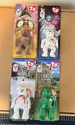 Ty Beanie Babies International Bears - Set Of 4 McDonald’s 1999 New In Box  • $0.99